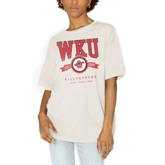 Women's Gameday Couture White Western Kentucky Hilltoppers Get Goin' Oversized T-Shirt