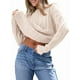 thumbnail image 1 of Suéteres de Cuello Redondo de Punto Extragrandes para Mujer Albaricoque XL, 1 of 9