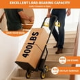 thumbnail image 5 of All-Terrain Stair Climbing Hand Truck, 440 Lbs Heavy Duty Folding Dolly with 6 Wheels & Telescopic Handle, 2-in-1 Cart for Easy Moving from Stairs to Storage, 5 of 7