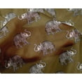 thumbnail image 4 of oneOone Silk Tabby Fabric Elephant Block Decor Fabric Printed BTY 42 Inch Wide, 4 of 4