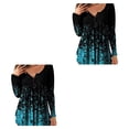 thumbnail image 1 of Guardurnaity Camisa de mujer Poliéster Cuello en V Estampado de flores Adorable Blusa de manga larga Interior Compras al aire libre Trabajo Camisas de Type7 NO7 Guardurnaity CBP124505, 1 of 4