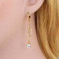 thumbnail image 1 of unbranded 1Par Aretes Dorados De Zirconia Para Mujer Estilo Simple Y Para Uso Diario, 1 of 8