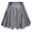 Grey, variant on Fsqjgq Metallic Leather Skirts for Women Versatile Casual PU Leather High Waisted A Line Pleated Skirt Party Skater Mini Skirts