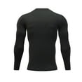 thumbnail image 1 of Qarigey Ropa interior térmica Deporte Medias elásticas Hombres Baloncesto Invierno Cálido Base Capas Camisetas de manga larga Ropa deportiva Fitness Camisetas Negro L Qarigey AP013548-13, 1 of 6