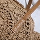 thumbnail image 5 of Bolsos de playa para dama de verano, bolso de hombro tejido a mano hueco, moda para viajes (caqui), 5 of 8