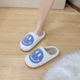 thumbnail image 4 of YAZI smiley face slippers for women indoor and outdoor menfluffy cute, 4 of 14