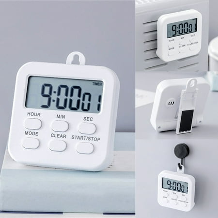 

KKCXFJX Lightning Deals of Today Mini Digital Kitchen Timer Time Management Tool For Teaching Cooking Learning With Silent Mode Magnetic Back/Folding Stand/Hanging Hole