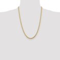 thumbnail image 3 of Auriga Fine Jewelry 10K Yellow Gold 4.25 mm Diamond-cut Rope Chain Necklace for Men 24", 3 of 7