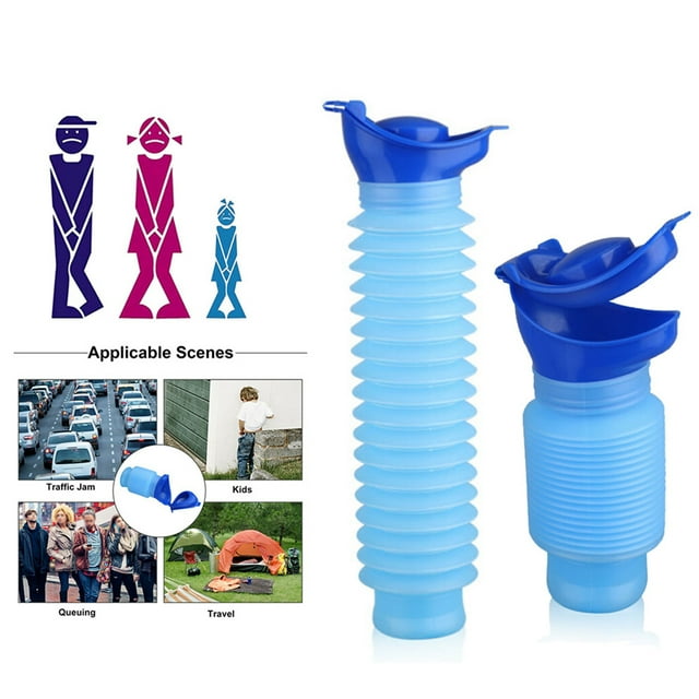 Urinario de emergencia para coche de 750 ml, portátil, retráctil, para acampar