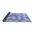 thumbnail image 2 of Ahgly Company Indoor Square Abstract Blue Modern Area Rugs, 3' Square, 2 of 4