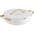thumbnail image 2 of Tramontina Fiora 4.25-Quart Multipurpose Ceramic Non Stick Cooking Pan with Lid, White, 2 of 6