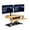 Maple, variant on VersaDesk PowerPro Smart Corner Electric Standing Desk Converter - Steel & MDF, 2-Tier Sit-Stand, Programmable Height | Black, 36