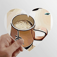 thumbnail image 1 of Effect Outline Mellow Drink Milk Tea Heart Vinyl Sticker Bicycle Bottle Decal, 1 of 3