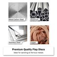 thumbnail image 5 of 1/2 In Flap Disc Aluminum Oxide 10 Pack Auto Body Sanding Grinding Wheel (40 Grit) 686008, 5 of 5