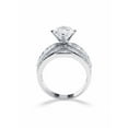 thumbnail image 4 of 3.84 TCW Round Cubic Zirconia Platinum-plated Sterling Silver Engagement Anniversary Ring, 4 of 6