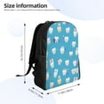 thumbnail image 4 of Cauagu Cute Healthy Teeth Print Backpacks,Travel Daypack Casual Laptop Backpack Bookbag Fits 15 Inch Computer for Men Women, 4 of 8