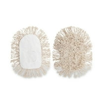Wedge Dust Mop Head Cotton, 17 1/2l x 13 1/2w, White