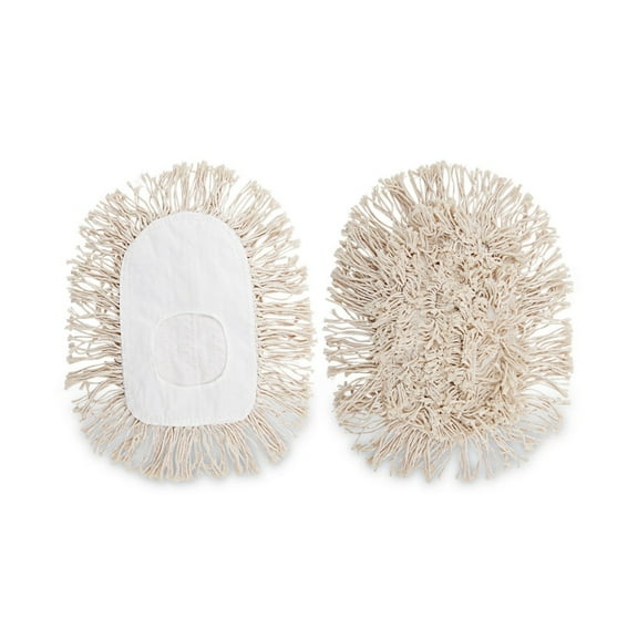 Wedge Dust Mop Head Cotton, 17 1/2l x 13 1/2w, White