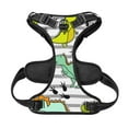 thumbnail image 5 of Bingfone Funny Dinosaurs On Stripes No Pull Dog Vest Harness For Small Medium Large Dogs Strap For Puppy Walking,Training,Dog Harness-X-Large, 5 of 9