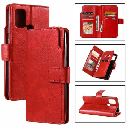 QWZNDZGR Leather nine card Case For Huawei P40 P30 P20 P10 P9 P8 Pro Lite Honor 8 9 A Lite Mate 20 30 Flip Wallet Cover Cases