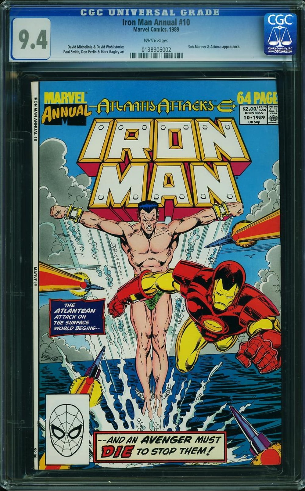 Iron Man Annual #10 - CGC 9.4 Comic Book