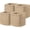 Brown, variant on Set of 4 Storage Basket-13 X 13 X 13 in, Cotton Rope Basket for Shelves, Toys, Book, Cube Storage Bins with Handles, Woven Storage Basket for Organizing, White & Jute