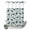 White, variant on No Hook Shower Curtain, Tropical Plants Shower Curtains for Bathroom with See Through Top Window, Summer Modern Abstract Camels Sky Blue Waterproof & Washable Bath Curtain Narrow 54"x78"