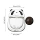 thumbnail image 2 of Taza de té de cristal Panda de 350ML con infusor y tapa, taza de infusión de vidrio de borosilicato for té floreciente, 2 of 6