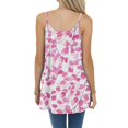 thumbnail image 4 of Camiseta Sin Mangas Para Mujer Sin Mangas Cami Tops Moda Corte Bajo Plisado Correa de Espagueti Camisola Suelta Chaleco Holgado Odeerbi ODB158666, 4 of 6