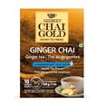 thumbnail image 1 of Geebees Chai Gold Ginger Chai Instant Tea Premix, Unsweetened, 150g (5 oz), 10 Sachets, Authentic Indian Adrak Tea, No Sugar, Quick & Easy Ready Mix, 1 of 7