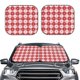 thumbnail image 2 of Fotbe Red Plaid Daisy Juego de 2 Piezas de Parasoles para Parabrisas | Bloqueador Solar para Auto | Accesorios Plegables para Protección Solar Interior-Large, 2 of 6