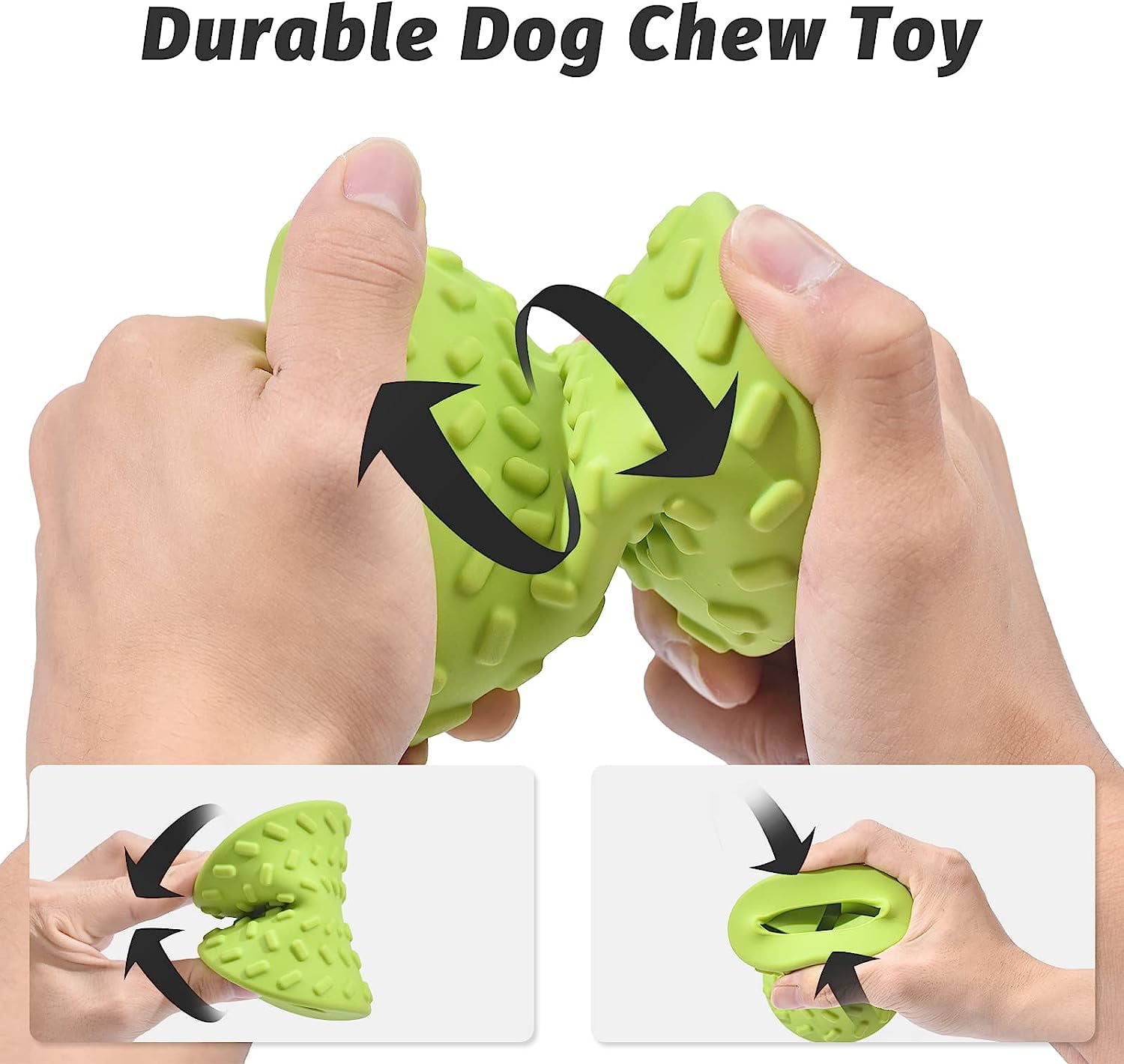 Interactive Treat Dispensing Puppy Toys - Dog Bones for Aggressive