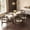 Espresso, variant on 7-Piece Dining Table Set for 6 with Rectangular Table and Upholstered Barrel-Back Chairs, Modern Farmhouse Kitchen Dining Room Furniture, Natural
