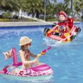 thumbnail image 3 of 2 Pack Pool Inflatable for Kids, Toddler Pool Toys, Firetruck Floaties and Girls Pool Floats, 3 of 5