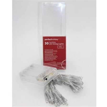 30 LED String Light Battery Operated with Timer, White