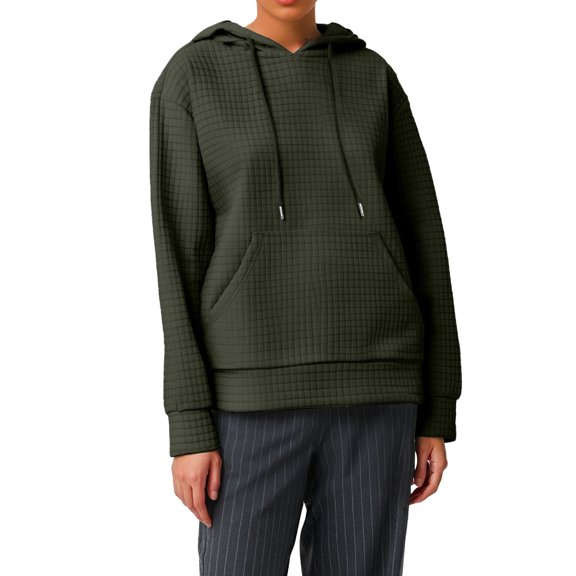 Clothing! Yajing Pullover Hoodies Hoodies for Women Hoodies for Women Fall Fashion 2025 Trendy Knit Drawstring Pullover Sweatshirts Casual Loose Fit Cute Clothes L Green