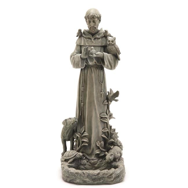 Napco 12527 Saint Francis Garden Statue Bird Feeder