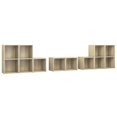thumbnail image 3 of vidaXL TV Cabinet Set 8 Piece TV HiFi Unit Stereo Stand Chipboard Multi Colors, 3 of 27