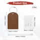 thumbnail image 3 of Etiquetas de Equipaje Uxcell para Maleta [4PCS] - Etiquetas de Bolsa con Cubierta de Privacidad Segura y Anillo de Hierro - [Marrón - Cuero PU], 3 of 7