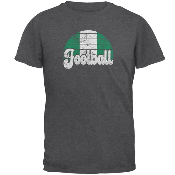 World Cup Nigeria Football Soccer Mens T Shirt Dark Heather LG