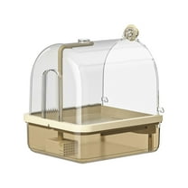 Automatic Bird Bath for Cage Indoor Pet Birds USB Powered Water Circulation Shower Bathtub Accessory for Conure Budgie Lovebird African Grey