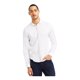 thumbnail image 1 of Kenneth Cole - Camisa con botones de mezcla de lino para hombre, color blanco, pequeño, 1 of 2