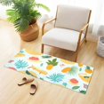thumbnail image 4 of Bath Mat Soft Plush Non-Slip Absorbent Bathroom Rugs 39"x20" Hat Sunglasses Leaf Pineapple, 4 of 8