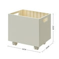 thumbnail image 5 of Book Storage Box,Plastic Dual Side Handles Stackable 50kg Load Bearing Large Capacity Storage Box For Students and Office Environment (Con rueda), 5 of 5