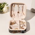 thumbnail image 6 of Christmas Retro Travel Portable Square Jewelry Organizer: Necklace Holder, Bracelet Holder, and More for Stylish Girls and Women, 6 of 6