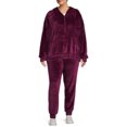 Athletic Works Women's Plus Size Velour Pullover Hoodie