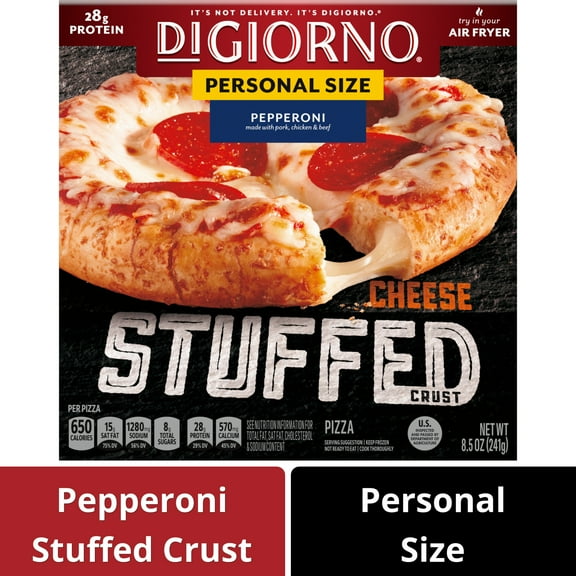 DiGiorno Stuffed Crust Mini Cheese and Pepperoni Personal Pizza, 8.5 oz (Frozen)