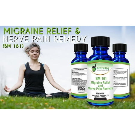 Migraine Relief & Nerve Pain Remedy (BM161) (Best Remedy For Migraine Relief)