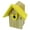 Yellow, variant on JCS Wildlife Post Mount Cedar Wren House w Poly Roof & Birdhouse Predator Guard Portal (Blue)