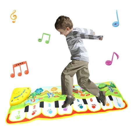 Tuscom New Play Keyboard Musical Music Singing Gym Carpet Mat Best Kids Baby (Best Baby Gym Mat)
